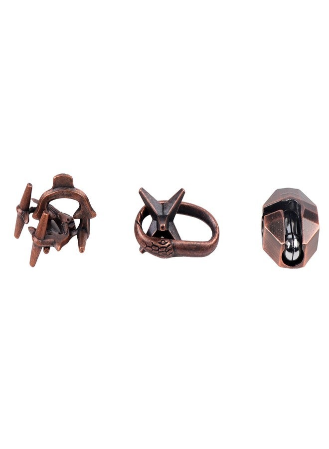 Project Genius True Genius: Viking Forge - 3 Cast Metal Brainteaser Puzzles, Disentanglement Puzzle, Difficulty Level 3-5, Project Genius, Ages 8+ - Image 2